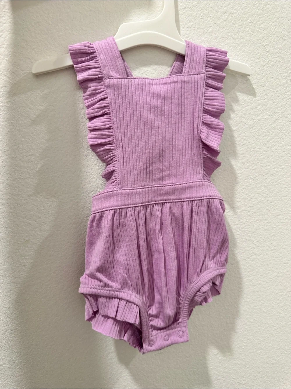 Baby Girl 0-3 M Ruffled One-Piece Romper